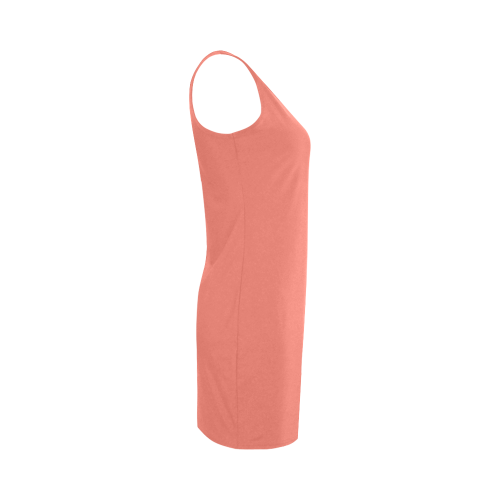Coral Color Accent Medea Vest Dress (Model D06)