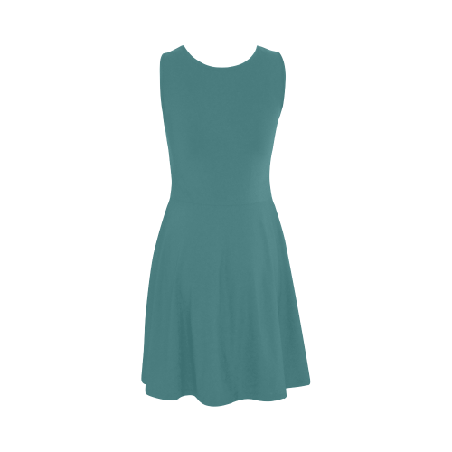 Teal Color Accent Atalanta Sundress (Model D04)