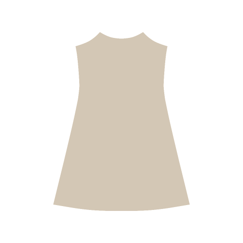 Frosted Almond Color Accent Alcestis Slip Dress (Model D05)
