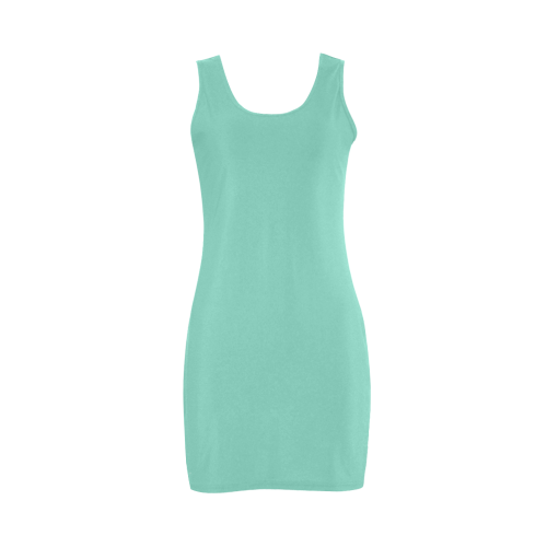 Lucite Green Color Accent Medea Vest Dress (Model D06)