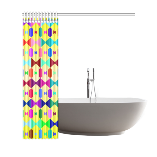 Funny vivid pattern 1 Shower Curtain 69"x72"