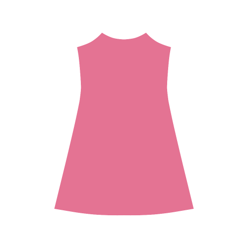 Hot Pink Color Accent Alcestis Slip Dress (Model D05)