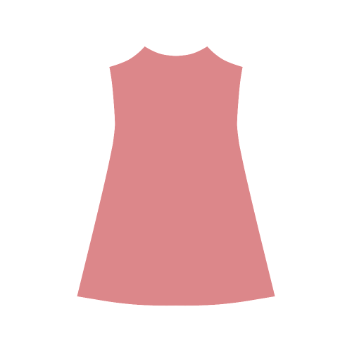 Tea Rose Color Accent Alcestis Slip Dress (Model D05)