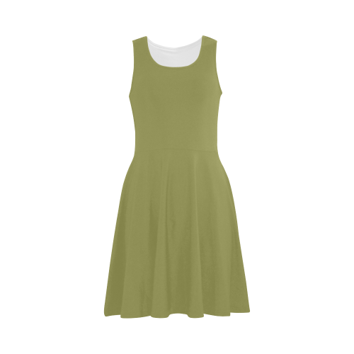 Moss Color Accent Atalanta Sundress (Model D04)