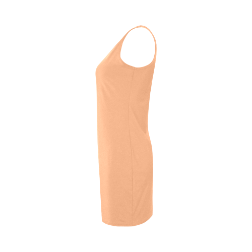 Peach Cobbler Color Accent Medea Vest Dress (Model D06)