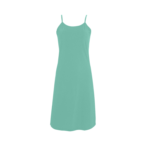 Lucite Green Color Accent Alcestis Slip Dress (Model D05)