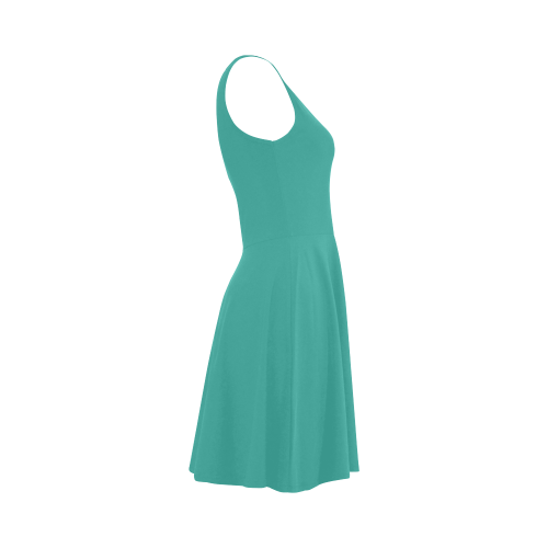 Turquoise Color Accent Atalanta Sundress (Model D04)