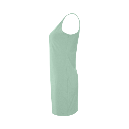 Grayed Jade Color Accent Medea Vest Dress (Model D06)