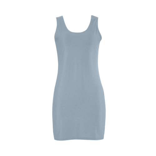 Dusty Blue Color Accent Medea Vest Dress (Model D06)