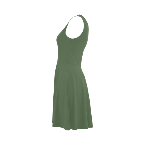 Vineyard Green Color Accent Atalanta Sundress (Model D04)