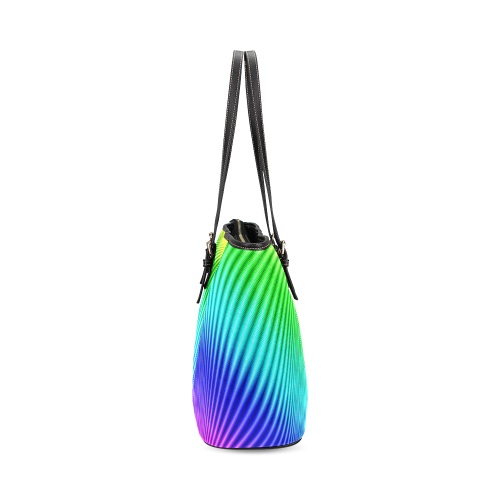 Rainbow Leather Tote Bag/Large (Model 1640)