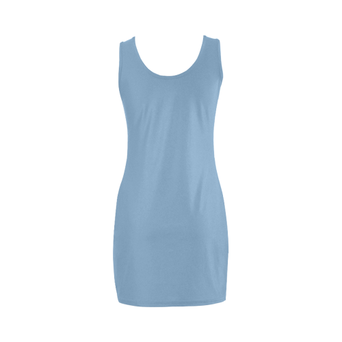 Dusk Blue Color Accent Medea Vest Dress (Model D06)