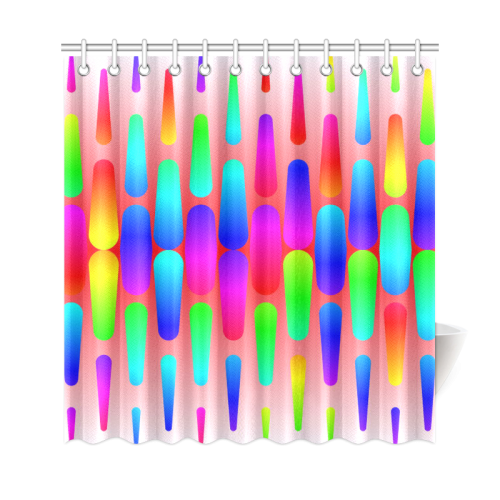 funny vivid pattern 8 Shower Curtain 69"x72"