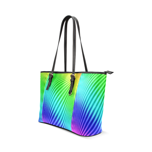 Rainbow Leather Tote Bag/Large (Model 1640)