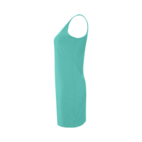 Turquoise Color Accent Medea Vest Dress (Model D06)