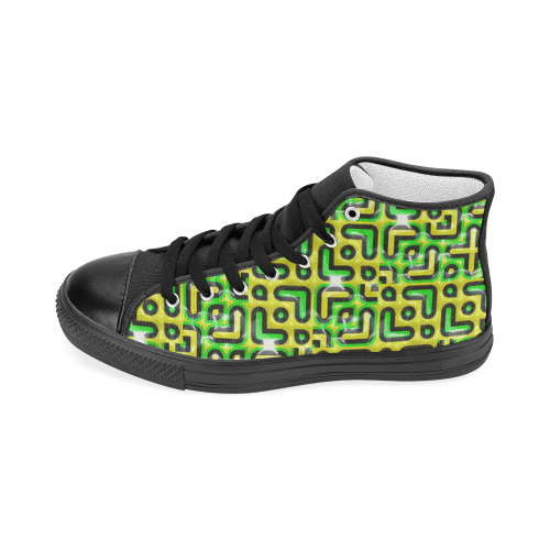 funny vivid pattern 6 Men’s Classic High Top Canvas Shoes (Model 017)