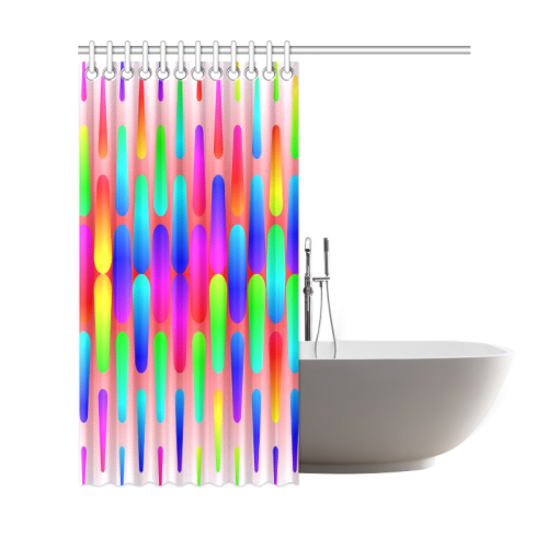 funny vivid pattern 8 Shower Curtain 69"x72"