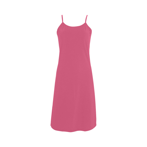 Hot Pink Color Accent Alcestis Slip Dress (Model D05)