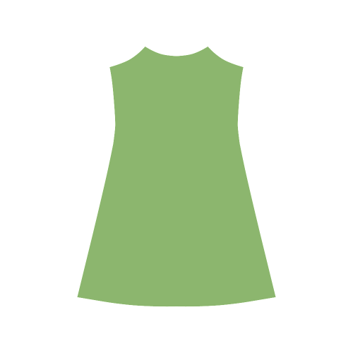 Kiwi Color Accent Alcestis Slip Dress (Model D05)