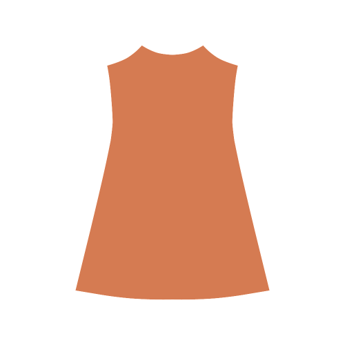 Harvest Pumpkin Color Accent Alcestis Slip Dress (Model D05)