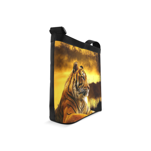 Tiger and Sunset Crossbody Bags (Model 1613)