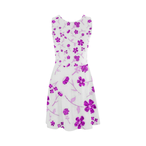 sweet sparkling floral, pink Atalanta Sundress (Model D04)