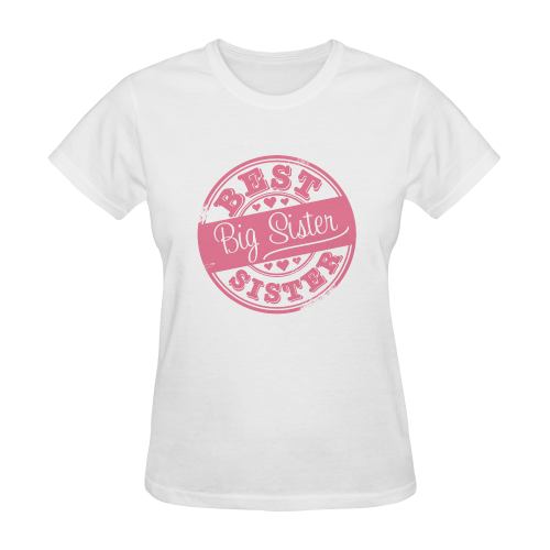 best big sister pink Sunny Women's T-shirt (Model T05)