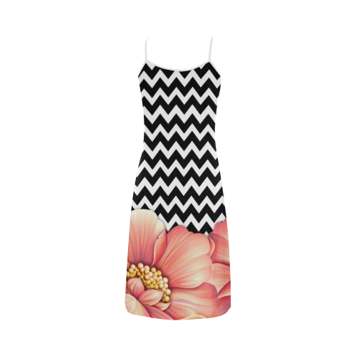 flower power Alcestis Slip Dress (Model D05)