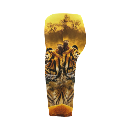 Tiger and Sunset Hestia Cropped Leggings (Model L03)