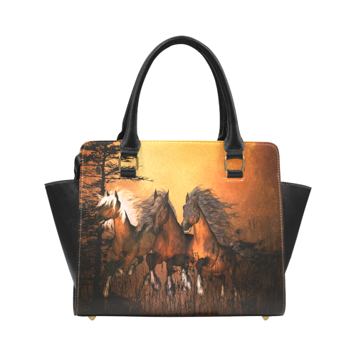 Horses Classic Shoulder Handbag (Model 1653)