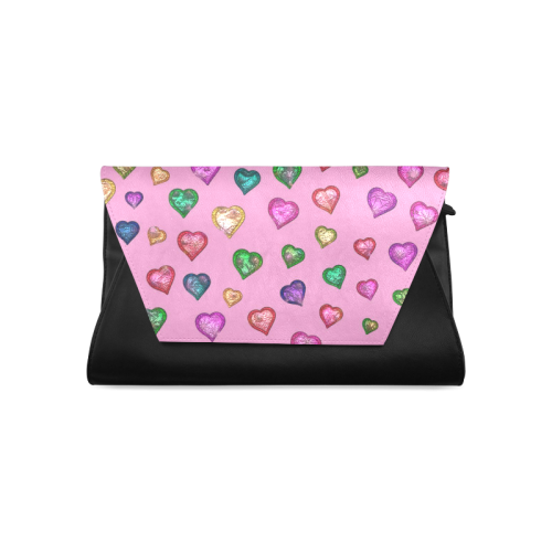 Shimmering hearts Clutch Bag (Model 1630)