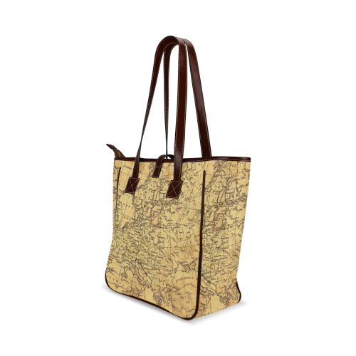 Retro style Old Map Classic Tote Bag (Model 1644)