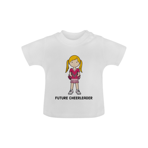 future cheerleader - when I grow up pink cheer col Baby Classic T-Shirt (Model T30)