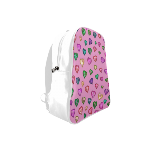 Shimmering hearts School Backpack/Large (Model 1601)