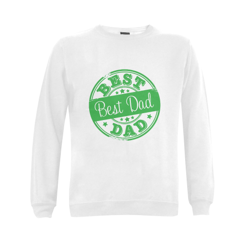 best dad green father Gildan Crewneck Sweatshirt(NEW) (Model H01)
