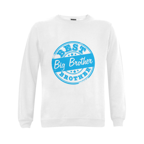 best big brother bright blue Gildan Crewneck Sweatshirt(NEW) (Model H01)