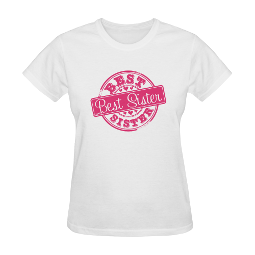 Best Sister Pink Sunny Women's T-shirt (Model T05)