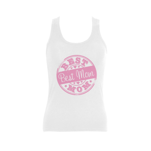 best mom pink mother Women's Shoulder-Free Tank Top (Model T35)