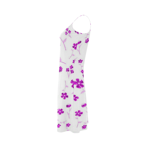 sweet sparkling floral, pink Alcestis Slip Dress (Model D05)