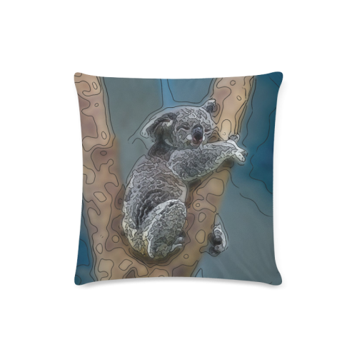 animal artstudion 16416 koala Custom Zippered Pillow Case 16"x16" (one side)