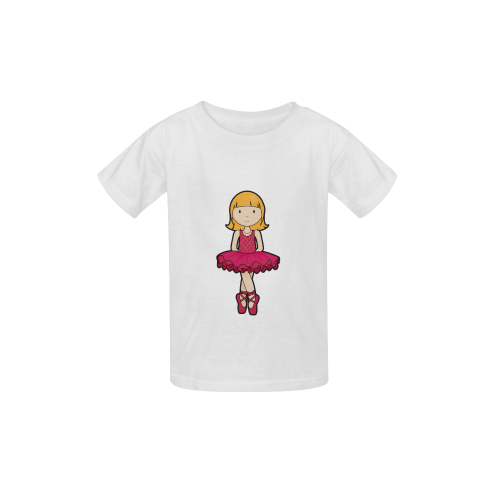 Ballerina - dancing ballet girl illustration Kid's  Classic T-shirt (Model T22)
