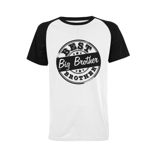best big brother black Men's Raglan T-shirt (USA Size) (Model T11)