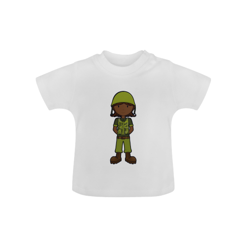 future soldier - army girl illustration2 Baby Classic T-Shirt (Model T30)