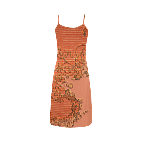 Floral design Alcestis Slip Dress (Model D05)