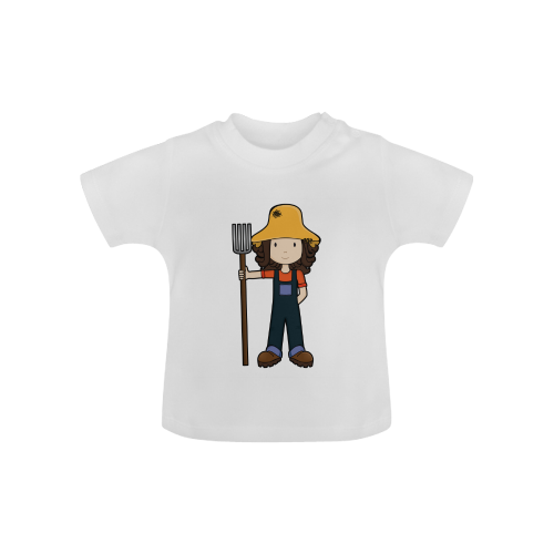 Farm Girl - future farmer illustration Baby Classic T-Shirt (Model T30)