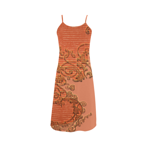 Floral design Alcestis Slip Dress (Model D05)