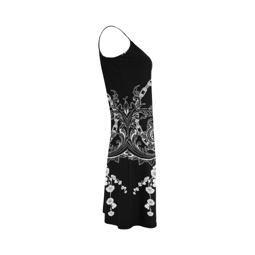 Crow in black and white Alcestis Slip Dress (Model D05)
