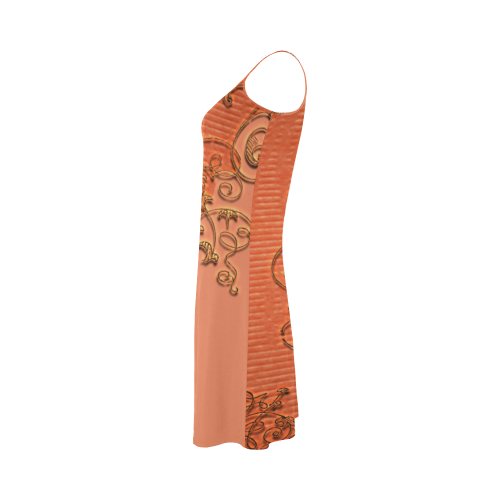 Floral design Alcestis Slip Dress (Model D05)