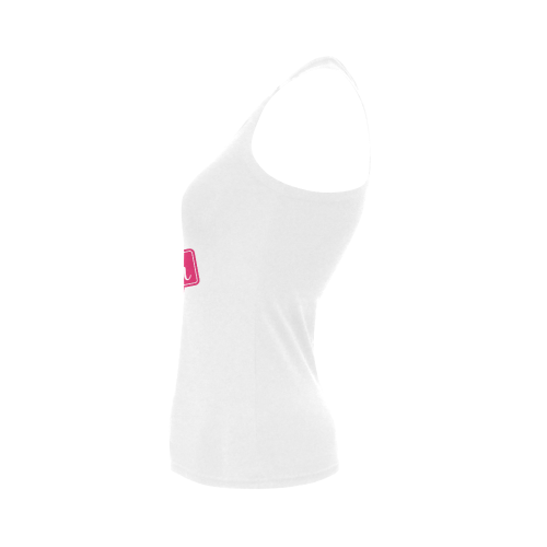 Best Sister Pink Women's Shoulder-Free Tank Top (Model T35)