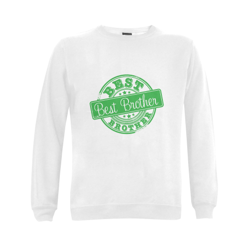 Best Brother green Gildan Crewneck Sweatshirt(NEW) (Model H01)